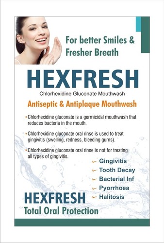 Antiseptic & Antiplaque Mouthwash (Hexfresh)