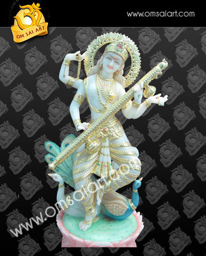 Ma Saraswati Marble Moorti Jaipur