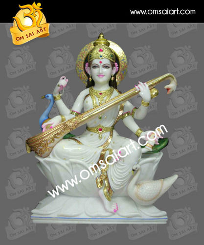 Marble Saraswati Statue