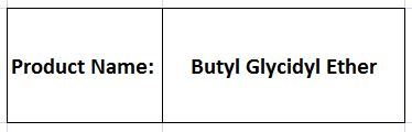 Butyl Glycidyl Ether