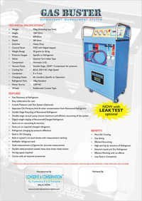 Car Ac Service Machine - Ev Compatible, R134a Gas Recovery & Recharge | Maintenance-free, Self-calibrating, Job Record Printer Available
