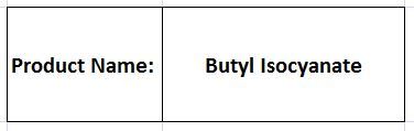 Butyl Isocyanate - Boiling Point 100-110°C, Density 0.9 g/cm³ | High Reactivity, Versatile Applications, Chemical Resistance