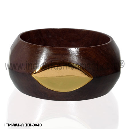 Golden Eye - Wooden Bangle