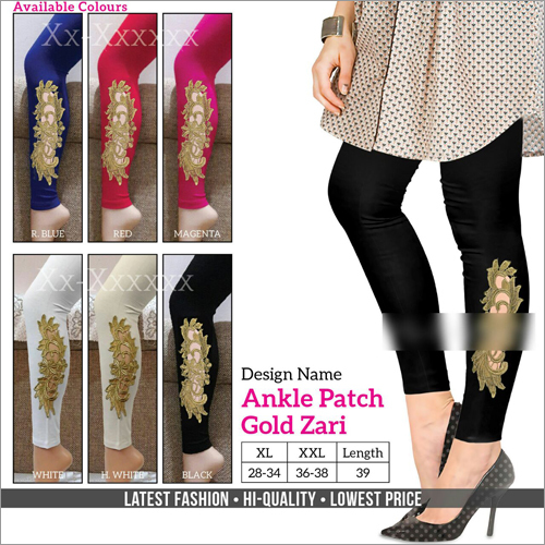 Ankle Patch Gold Zari
