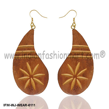 Jubilant  Zulu - Wooden Earrings