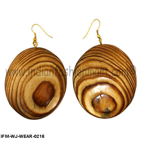 Prayer Ramble -Wooden Earring