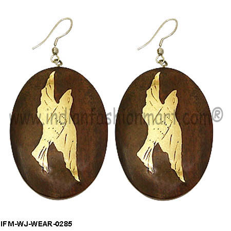 Exotica Ascent   - Wooden Earring