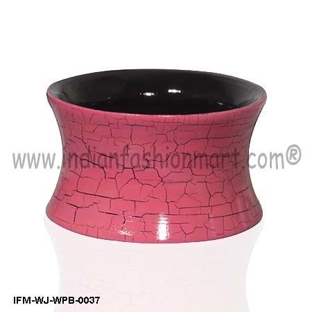 Sunken Scintillation  - Painted Wooden Bangle Gender: Women