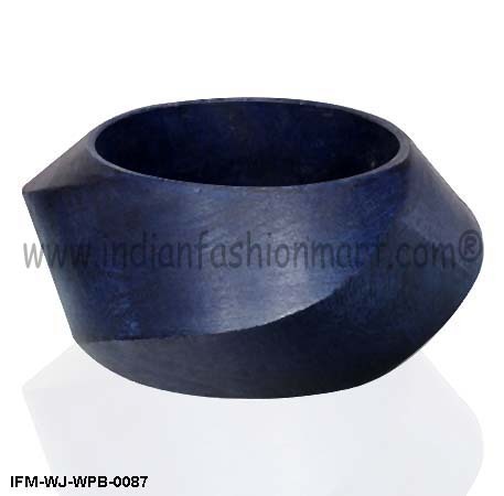 Allure  in Curves - Wooden Bangle
