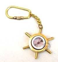 Key Chain ShipWheel & Compass