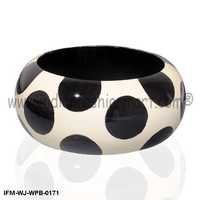 Dots of Ebullience  - Painted Wooden Bangles