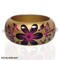 Wild Florets - Painted Wooden Bangle Gender: Women
