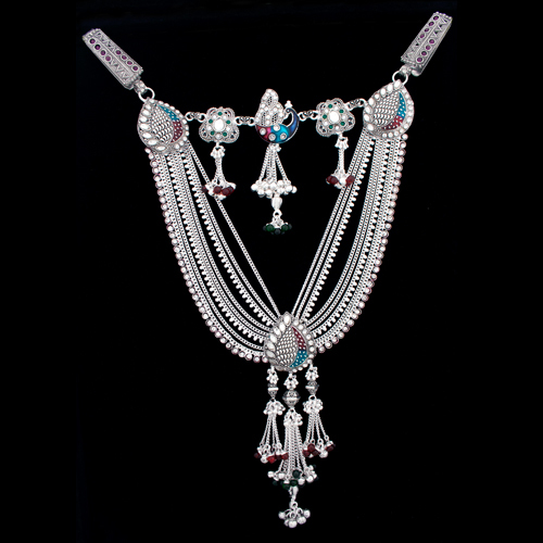 Traditional Silver Thumka