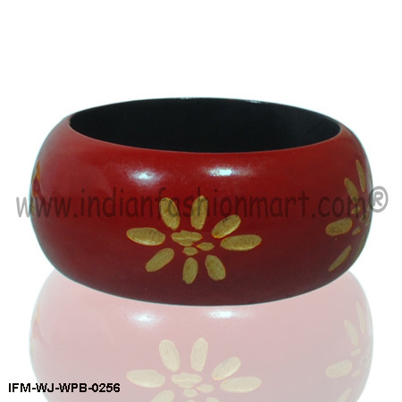 Sensuous Definition-Wooden Painted Bangle