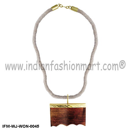 Zymurgy Moderna   - Wooden pendant necklace