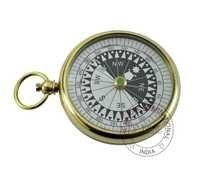 Nautical Brass Flat Pocket Compass