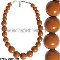 Nimiety  of Ginger  - Wooden Necklace