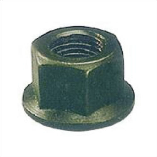 Steel Flange Nut (Forged, Hardened & Tempered, Black Finish)