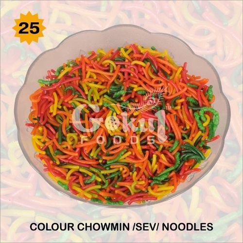Rich In Tasty Colour Chow Mein Noodles Fryums