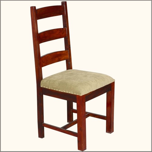 Handmade Stylish Golden Brown Upholstered Dining Chair