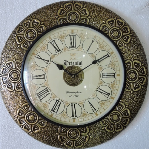 Round Brass Design Wall Clocks