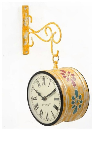 Metal Hand Painted Wall Clock Metal Hand Painted Wall Clock