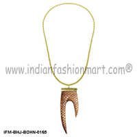 Tessellate  Beauty - Bone Pendant