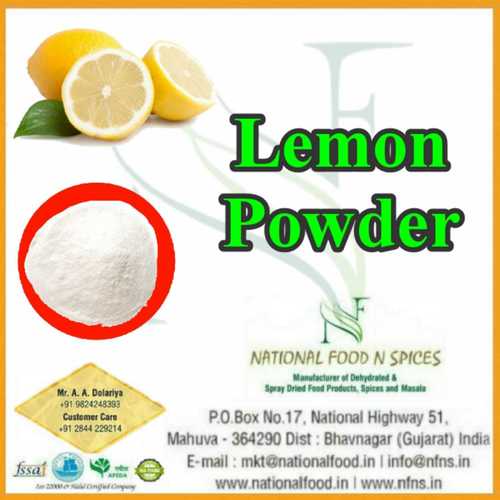 Spray Dried Lemon Powder Grade: A