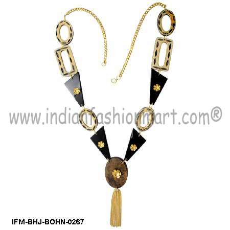 Bon Finesse - Horn Fusion Necklace
