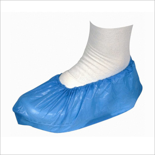 Shoe Cover - Plastic/Non-woven One Size Blue | Durable Disposable Protective Convenient Economical Hygienic