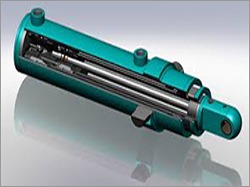 Telescopic Hydraulic Cylinder - Robust Aluminum, Versatile Size Design, Enhanced Performance Stability - High Load Capacity, Fine Adjustability