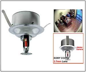 SPY CAMERA IN FIRE SPRINKLER 700TVL COLOR CAMERA