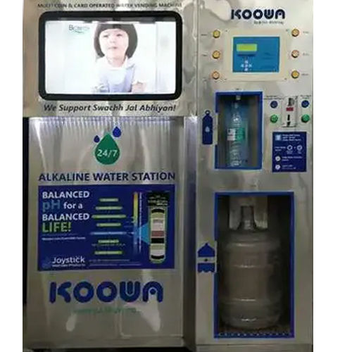 Coin And Card Operated Alkaline Water Vending Machines - Material: Stainless Steel Structure