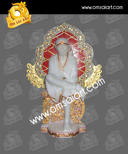 Marble Sai Baba Temple Statue