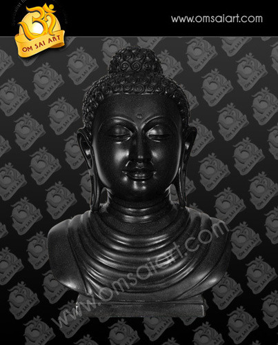 Black marble Buddha Statue