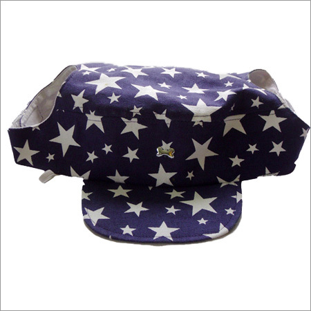 Cap - Cotton, One Size | Navy Blue, Adjustable Strap, Breathable Fabric, Lightweight, Stylish Design, Durable Material, UV Protection, Machine Washable, Stars Pattern
