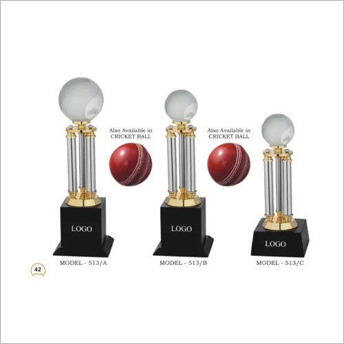 Crystal Cricket Sports Trophy Awards Momentos at Rs 500/piece, Crystal  Trophies in Delhi