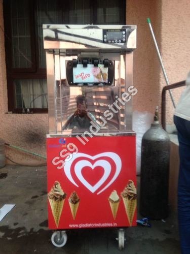 Soft Serve Ice Cream Machine - Electric Drive, Ripple Model | Counting Machine, 80,000 Recycle Rate