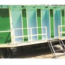 Green And White 10 Seater Mobile Urinal Trolley