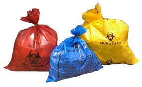 Black Blue Red Yellow Green Garbage Bags