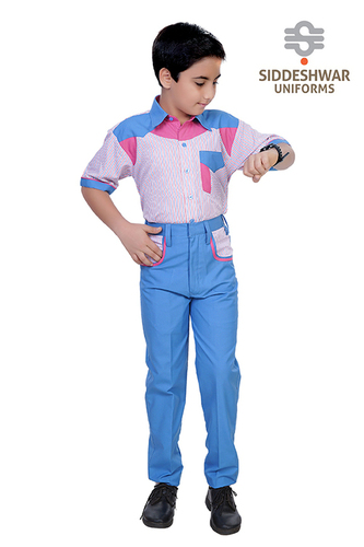 Blue school uniform