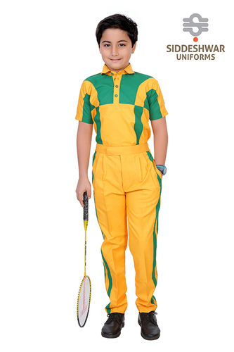 Yellow sports uniform