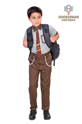 Brown Check School Uniform
