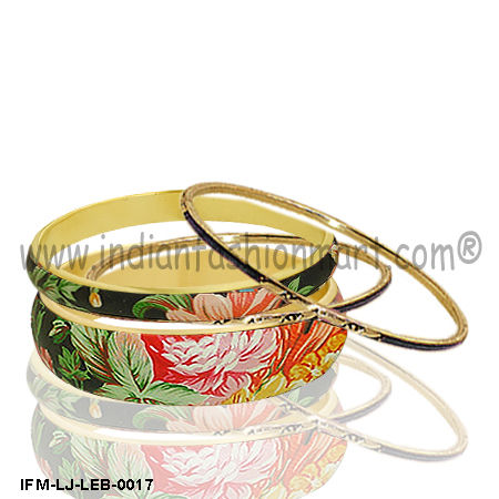 Bloom Manibus- Leather bangle set