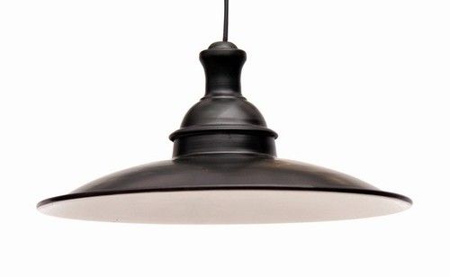 BLACK GLOSSY DINNER PENDANT LAMP