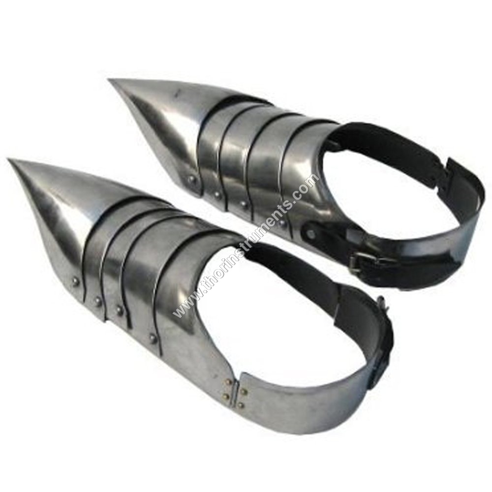 Steel Gothic Armor Shoes - One Pair- Wearable Replica Armor Costume