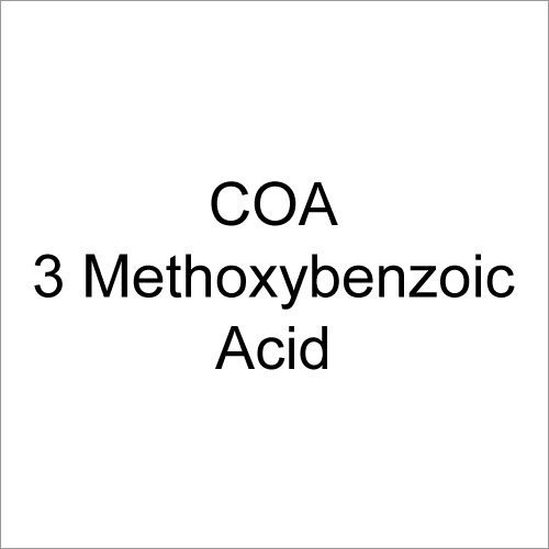 3-Methoxy Benzoic Acid 3-Methoxy Benzoic Acid