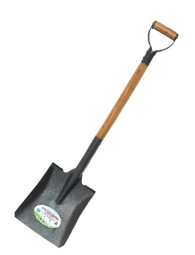 SQUARE SHOVEL WOODEN HANDLE
