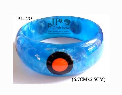 Resin Fashion Bangle - 2-2 to 2-10 Inches Diameter | Modern Odorless Perfect for Occasions