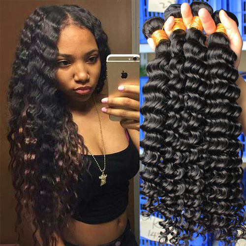Non Remy Deep Curly Human Hair